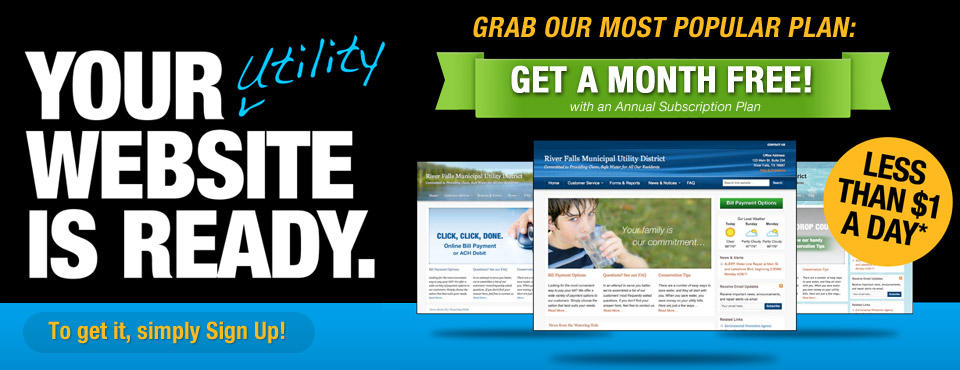 Your Utility Website is Ready.